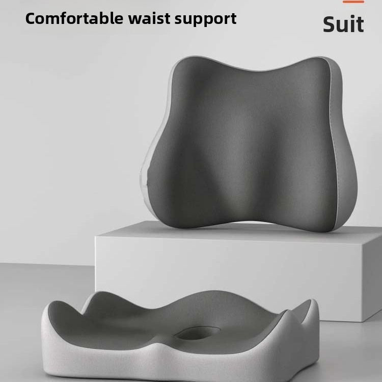 Memory Foam Seat Cushion with Lumbar Support