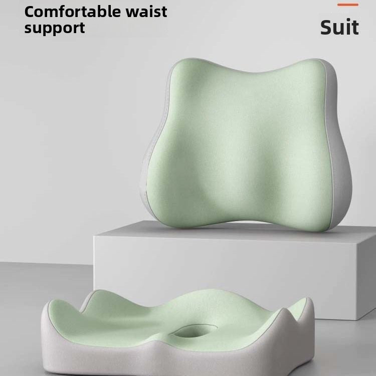 Memory Foam Seat Cushion with Lumbar Support