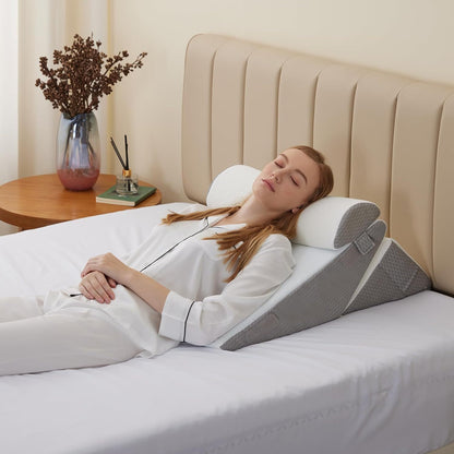 Memory foam triangular headboard cushion