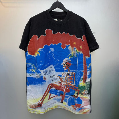 Men and women couple's oversized loose short-sleeved clothing