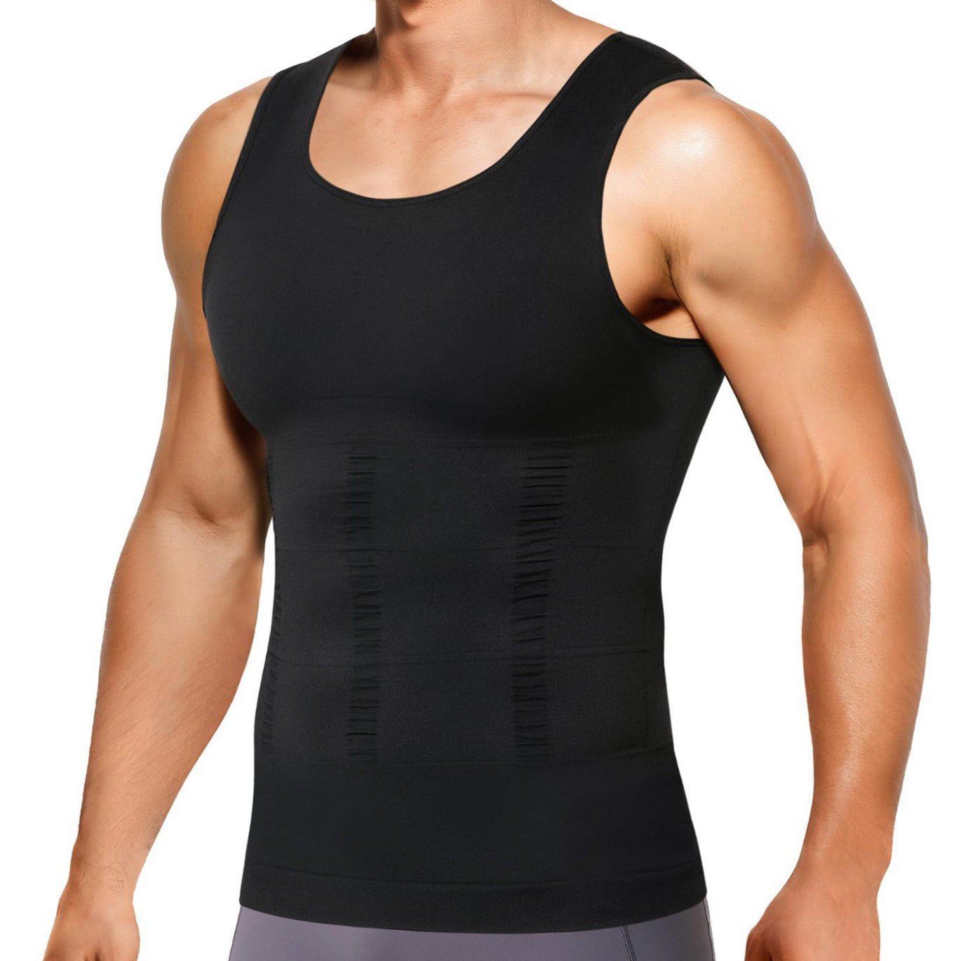 Men Body Shaping Compression Fitness Shirt