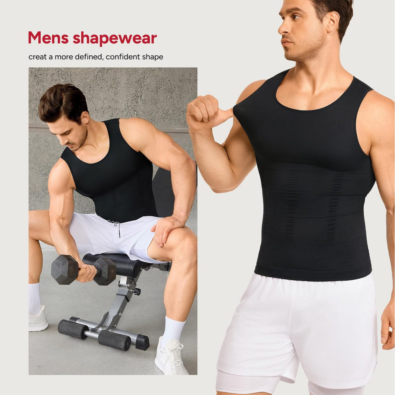 Men Body Shaping Compression Fitness Shirt