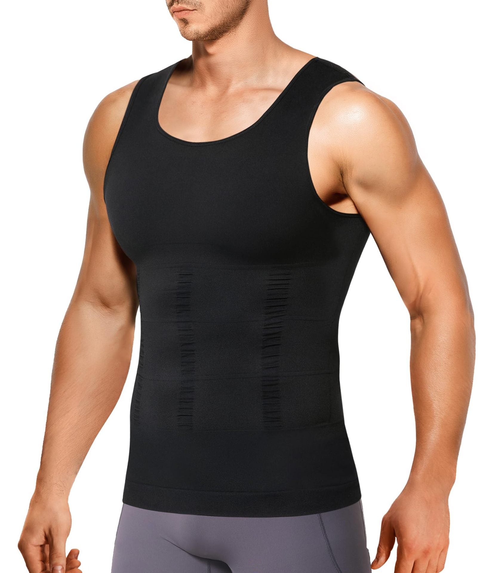 Men Body Shaping Compression Fitness Shirt