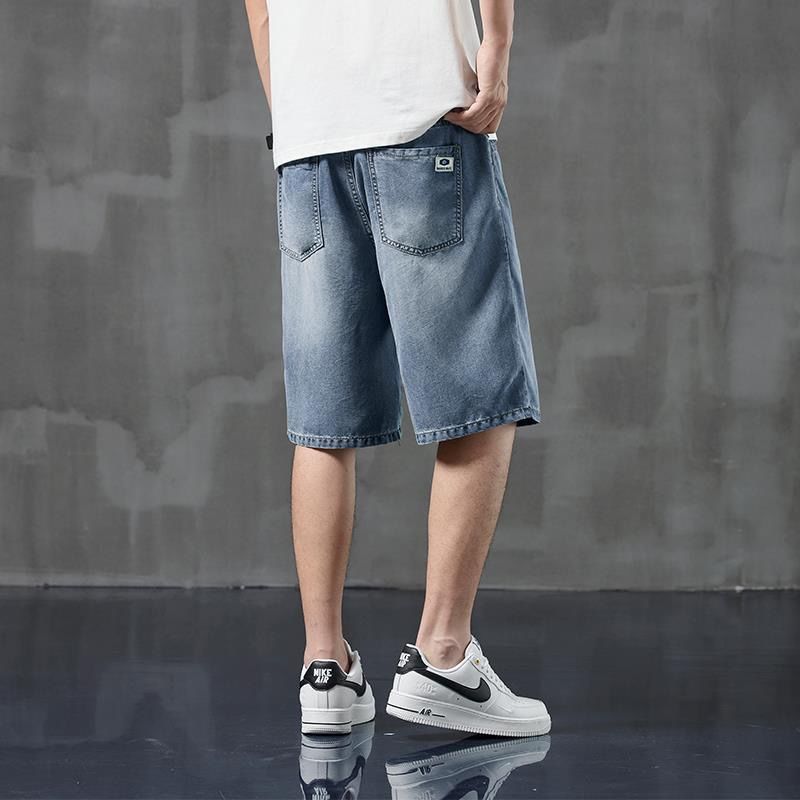 men denim shorts