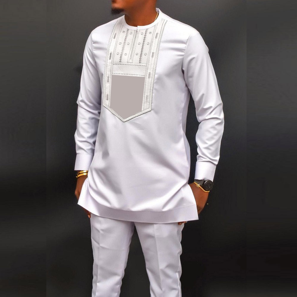 men embroidery suit