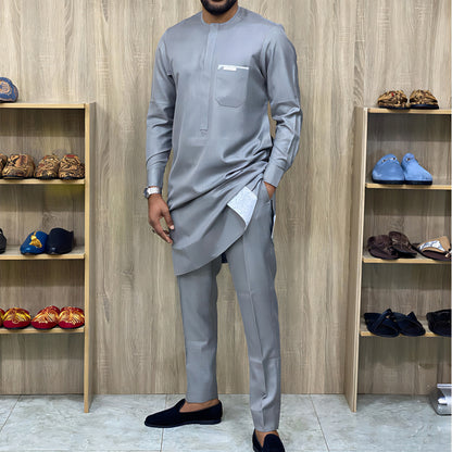 men embroidery suit