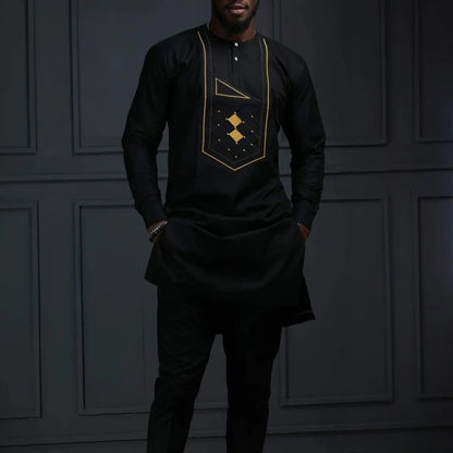 men embroidery suit