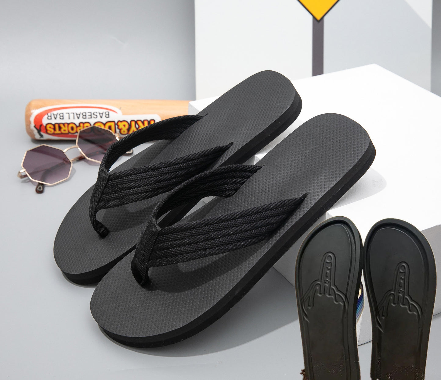 Men EVA Thick Sole Beach Flip Flops
