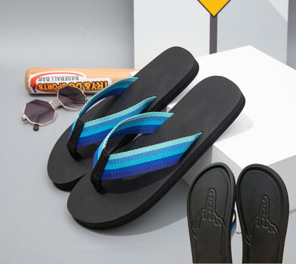 Men EVA Thick Sole Beach Flip Flops