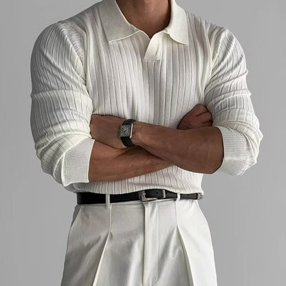 Men Half Zip Knit Sweater