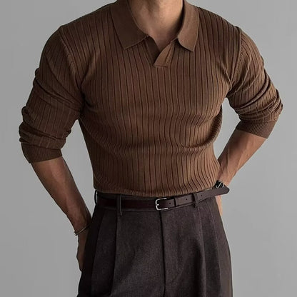 Men Half Zip Knit Sweater