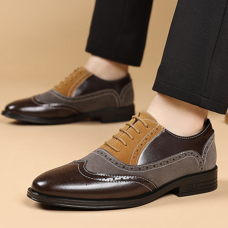 Men leather shoes