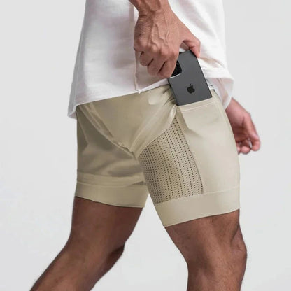 Men's 2-in-1 Running Sports Shorts