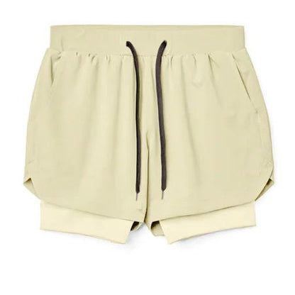 Men's 2-in-1 Running Sports Shorts