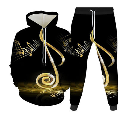 Men's 3D Digital Print Hooded Sweatshirt