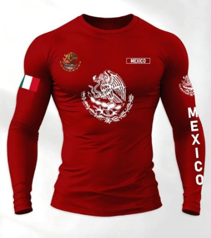 Men's 3D Digital Print Round Neck Long Sleeve T-shirt