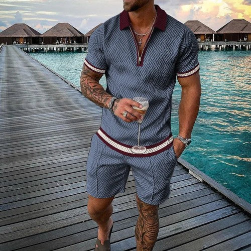 Men's 3D Printed Short Sleeve Sportswear