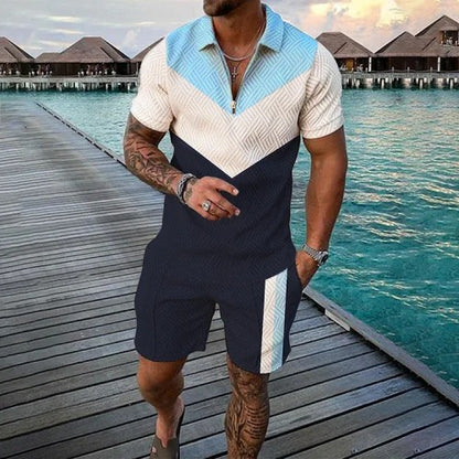 Men's 3D Printed Short Sleeve Sportswear