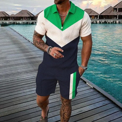 Men's 3D Printed Short Sleeve Sportswear