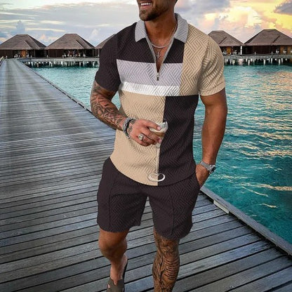 Men's 3D Printed Short Sleeve Sportswear