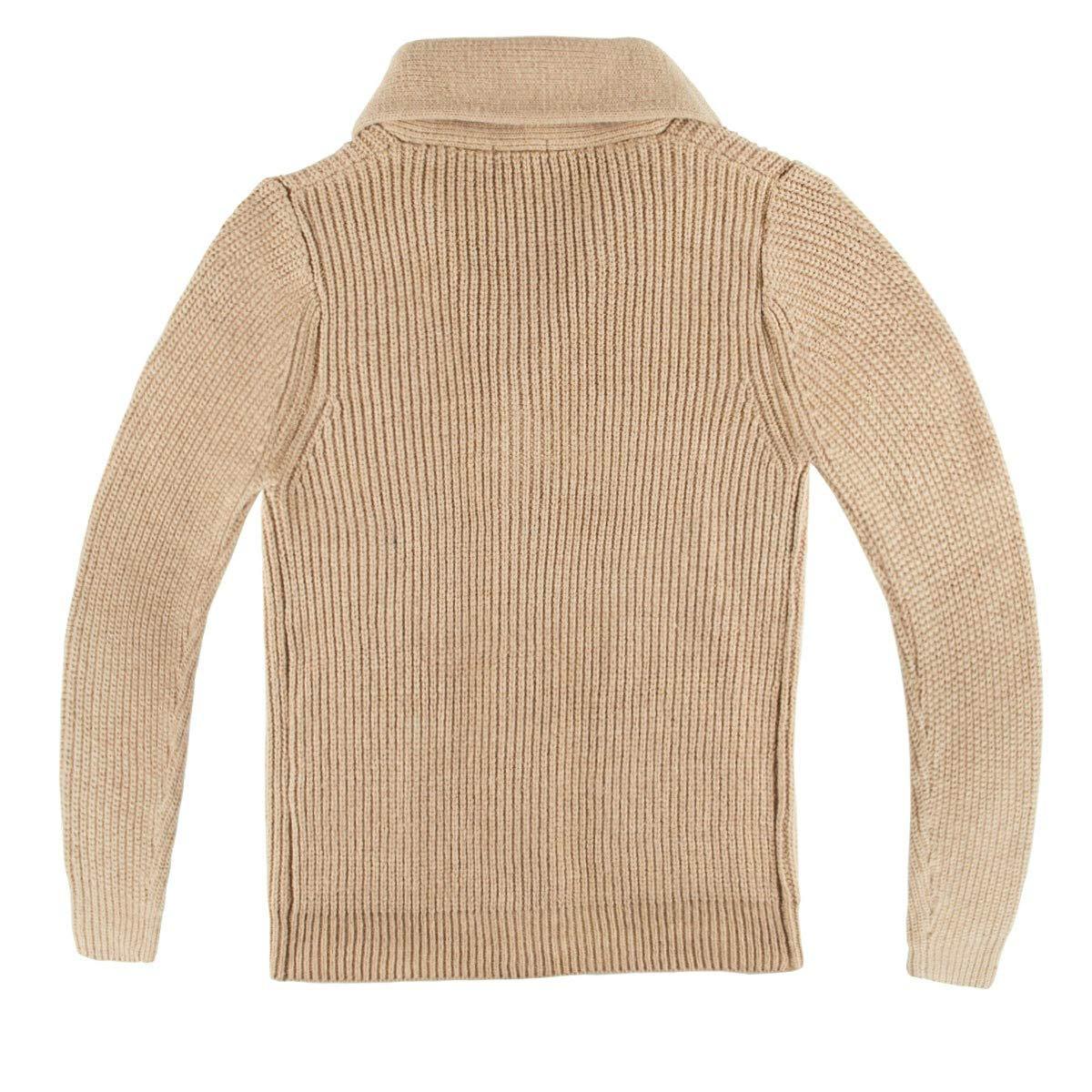 Men's Acrylic Turtleneck Sweater Cardigan