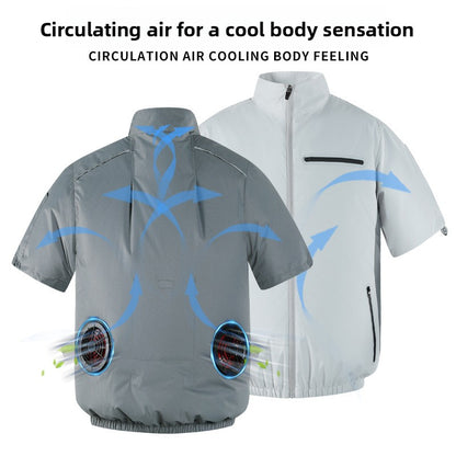 Men's air-conditioning clothing with fan