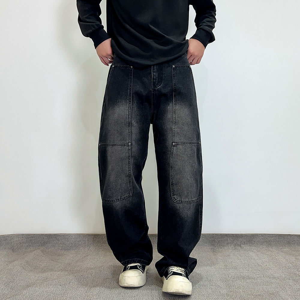 Men's American Retro Baggy Denim Jeans