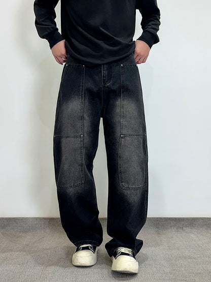 Men's American Retro Baggy Denim Jeans