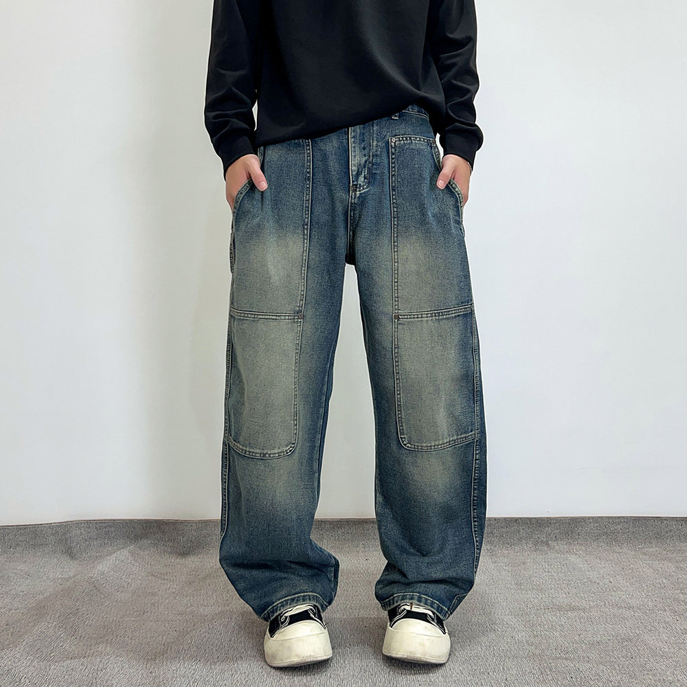 Men's American Retro Baggy Denim Jeans