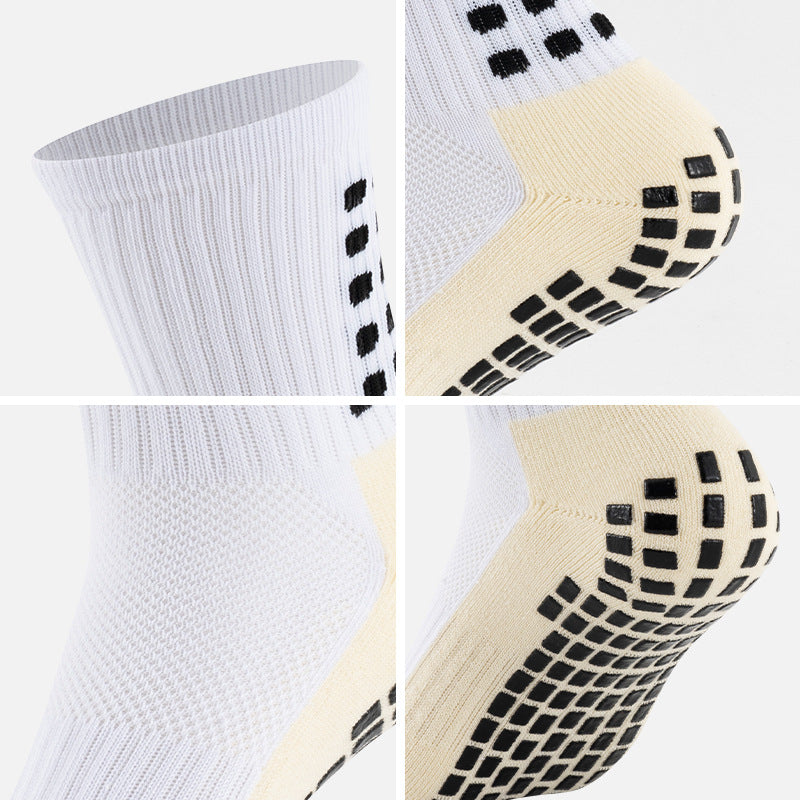 Men's and Women's Glue-Attached Anti-Slip Football Socks