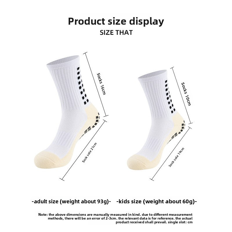 Men's and Women's Glue-Attached Anti-Slip Football Socks