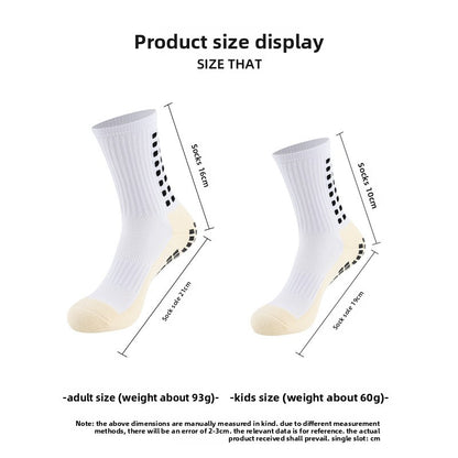 Men's and Women's Glue-Attached Anti-Slip Football Socks