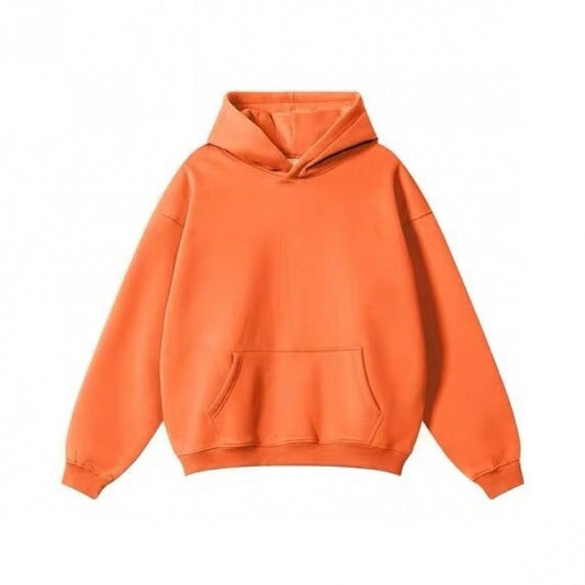 Men's and Women's Loose Plain Color Fleece Pullover Sweater