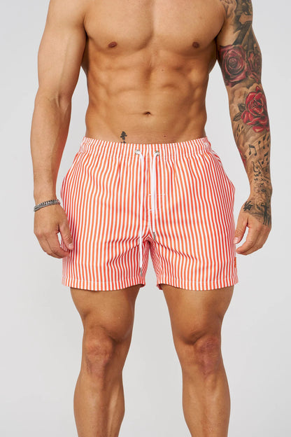 Men's Athletic Striped Breathable Shorts