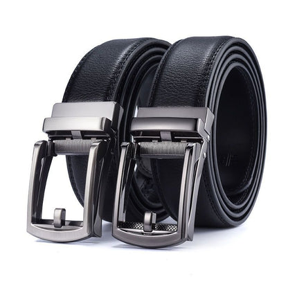 Men's Automatic Buckle Genuine Leather Belt