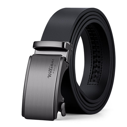 Men's Automatic Buckle Genuine Leather Belt
