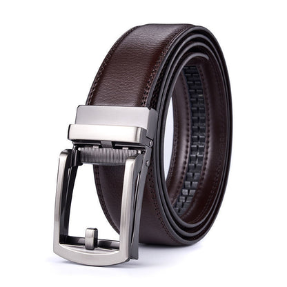 Men's Automatic Buckle Genuine Leather Belt
