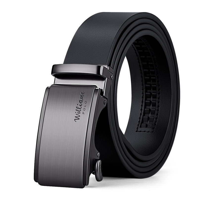 Men's Automatic Buckle Genuine Leather Belt