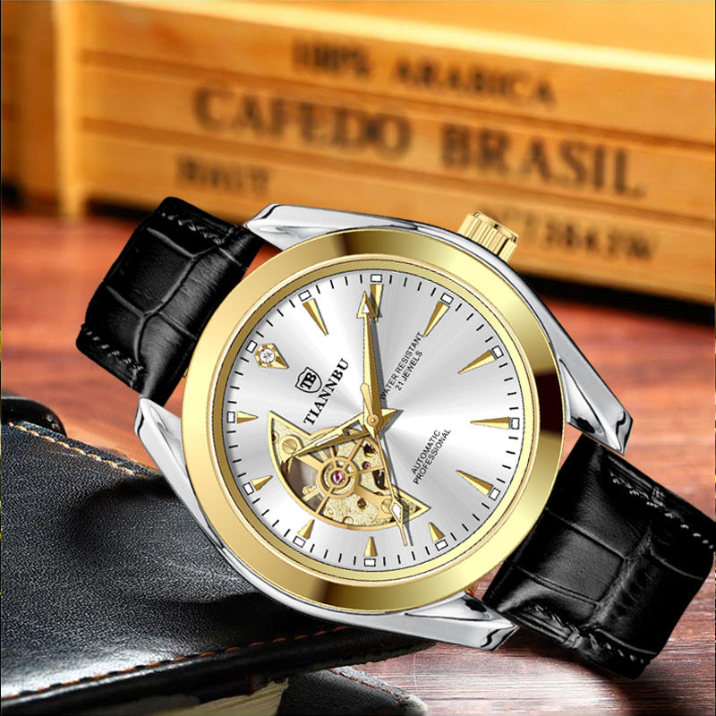 Men's automatic mechanical watch waterproof