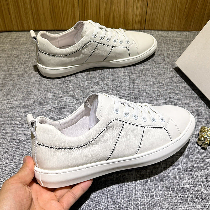 Men's autumn white sneakers