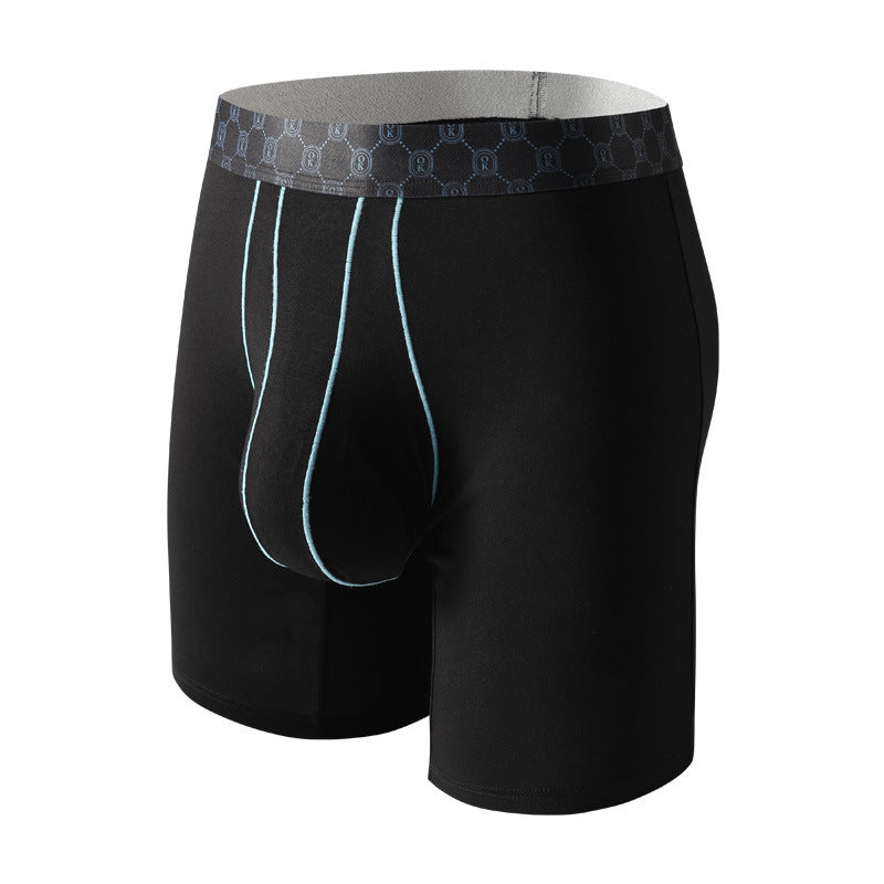 Men's Bamboo Fiber Boxer Briefs with Large Pouch