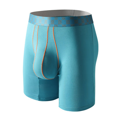 Men's Bamboo Fiber Boxer Briefs with Large Pouch