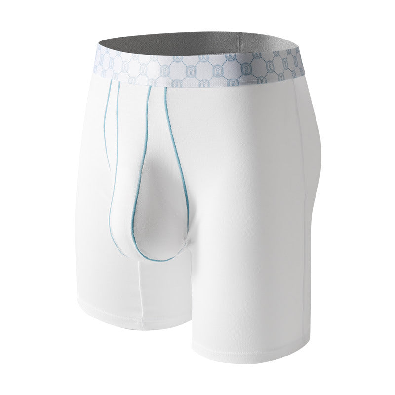 Men's Bamboo Fiber Boxer Briefs with Large Pouch
