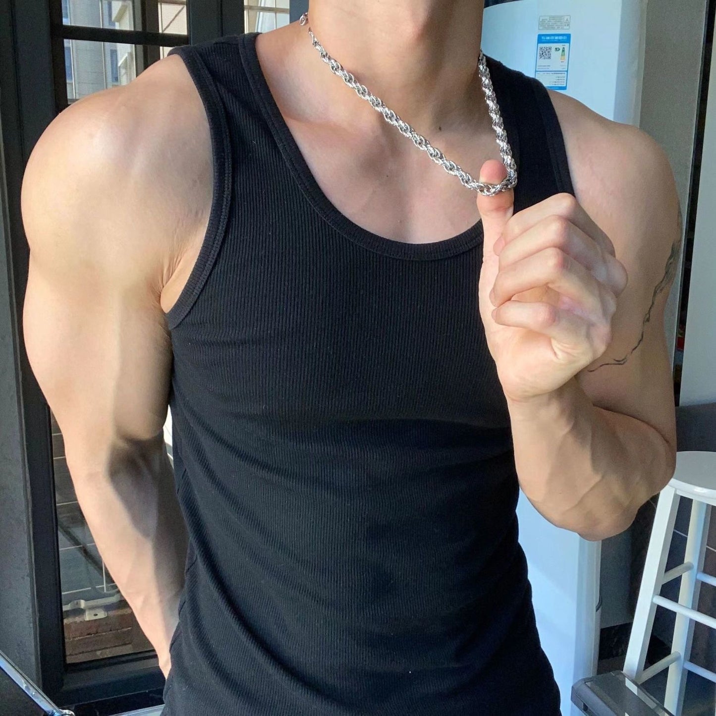 Men's base layer vest