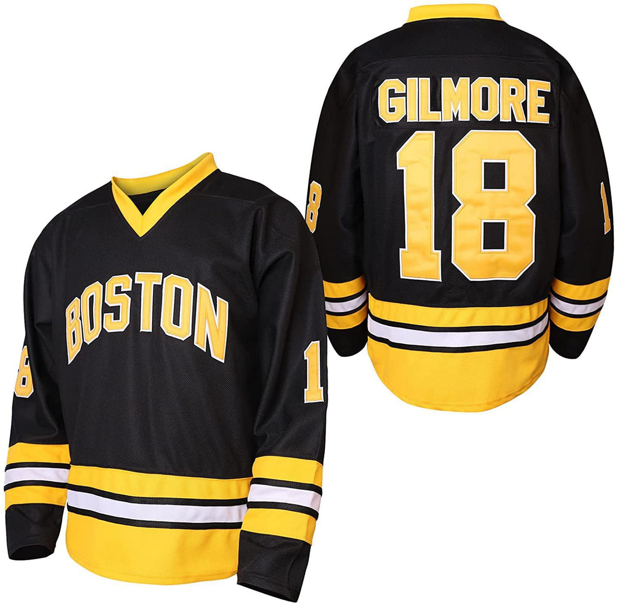 Men's Black No. 18 Hockey Jersey