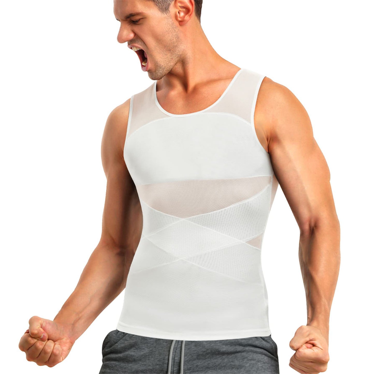 Men's body shaping and shaping vest