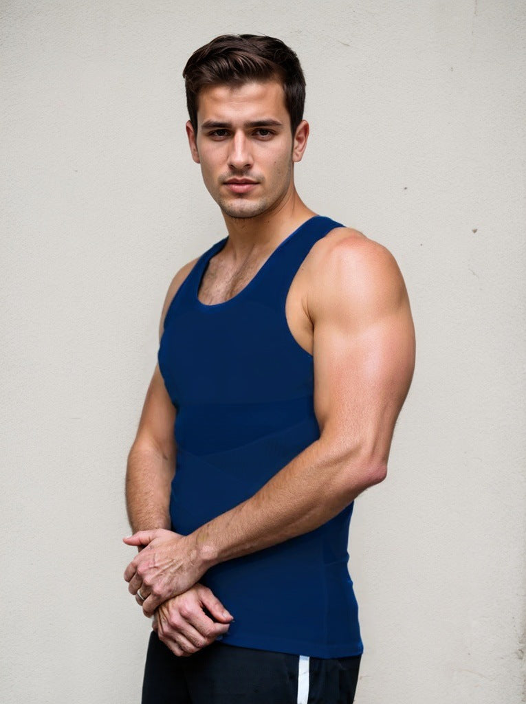 Men's body shaping and shaping vest