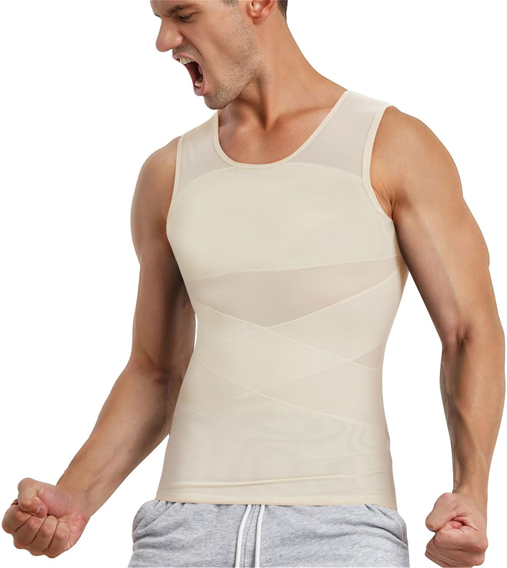 Men's body shaping and shaping vest