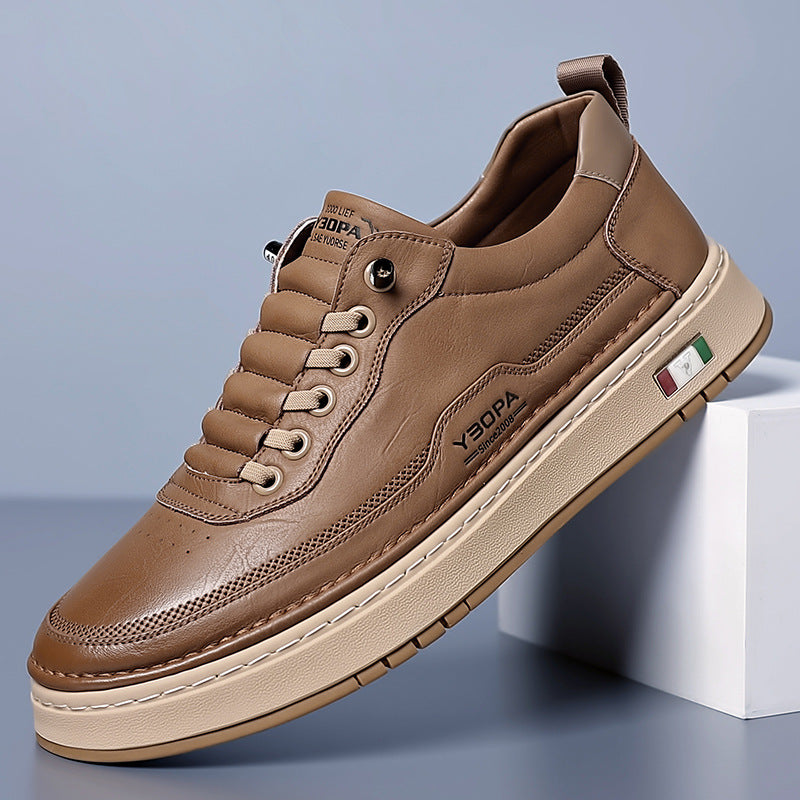 Men's Breathable Casual Leather Sneakers