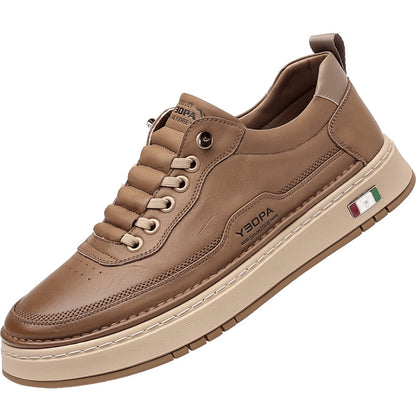 Men's Breathable Casual Leather Sneakers